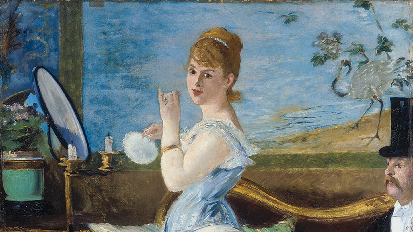 Edouard Manet, Nana, 1877 (Detail), Öl auf Leinwand, 154 cm x 115 cm, Hamburger Kunsthalle / bpk, Foto: Elke Walford