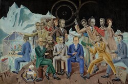 Max Ernst (1891–1976) Das Rendezvous der Freunde (Au rendezvous des amis), 1922 Öl auf Leinwand, 130 x 195 cm Museum Ludwig / Erworben mit Unterstützung des Landes Nordrhein- Westfalen 1971 © Rheinisches Bildarchiv Köln © VG Bild-Kunst, Bonn 2025