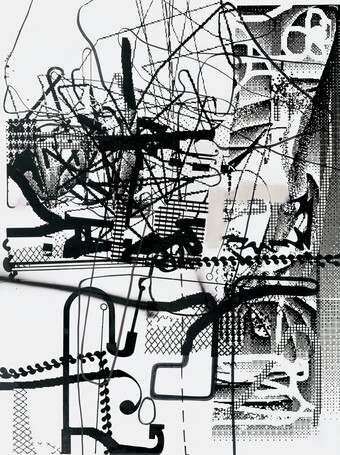 Albert Oehlen (*1954) Son of Dogshit, 1997 Öl auf Leinwand, 255 x 190 cm Privatsammlung © Albert Oehlen / VG Bild-Kunst, Bonn 2024 Foto: Archive Galerie Max Hetzler, Berlin | Paris | London Albert Oehlen (*1954) Son of Dogshit, 1997 Öl auf Leinwand, 255 x 190 cm Privatsammlung © Albert Oehlen / VG Bild-Kunst, Bonn 2024 Foto: Archive Galerie Max Hetzler, Berlin | Paris | London