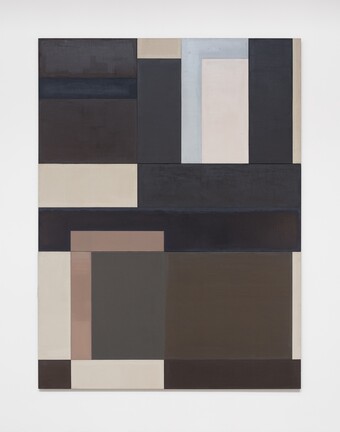 David Novros (*1941) Untitled, 1970-71 Öl auf Leinen, insg. 304,8 x 228,6 x3,2 cm © 2025 David Novros / VG Bild-Kunst, Bonn 2025. Courtesy Paula Cooper Gallery, New York Foto: Steven Probert