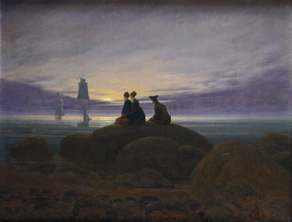 Caspar David Friedrich (1774–1840) Mondaufgang am Meer, 1822
