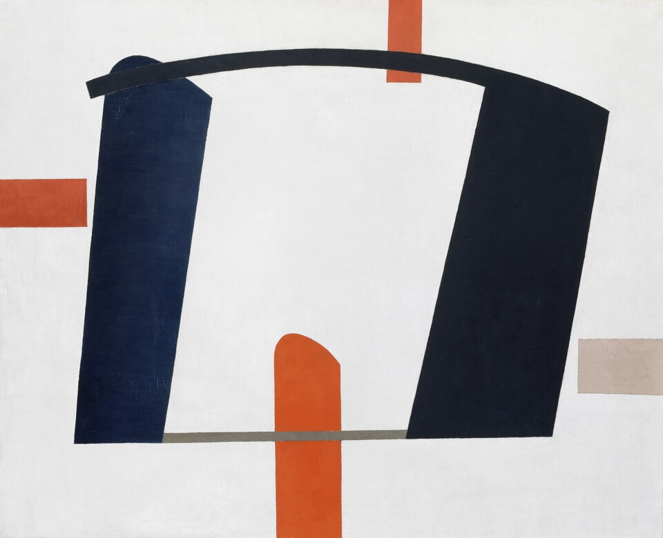 Jean Hélion (1904–1987) Gleichgewicht (Équilibre), 1933 Öl auf Leinwand, 81 x 100 cm © VG Bild-Kunst, Bonn 2020  © Hamburger Kunsthalle/bpk Foto: Elke Walford