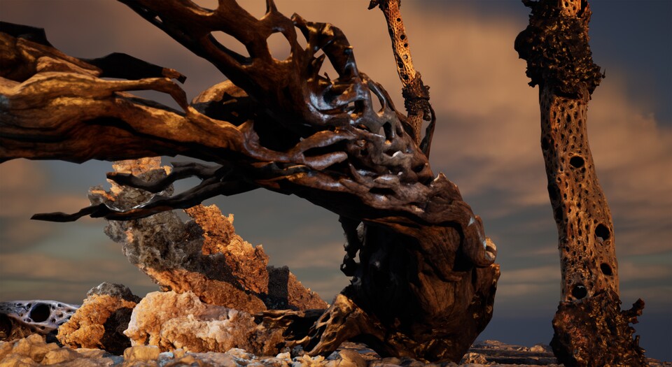 Jakob Kudsk Steensen (*1987), The Ephemeral Lake, 2024, Live-Simulation (Still), Commissioned by Hamburger Kunsthalle © Courtesy the artist Jakob Kudsk Steensen (*1987), The Ephemeral Lake, 2024, Live-Simulation (Still), Commissioned by Hamburger Kunsthalle © Courtesy the artist