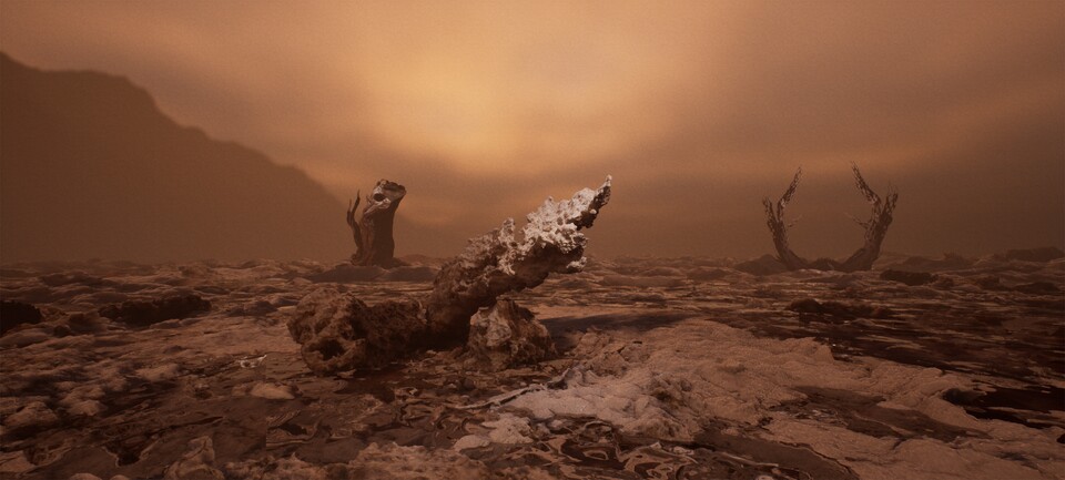 Jakob Kudsk Steensen (*1987), The Ephemeral Lake, 2024, Live-Simulation (Still), Commissioned by Hamburger Kunsthalle © Courtesy the artist Jakob Kudsk Steensen (*1987), The Ephemeral Lake, 2024, Live-Simulation (Still), Commissioned by Hamburger Kunsthalle © Courtesy the artist