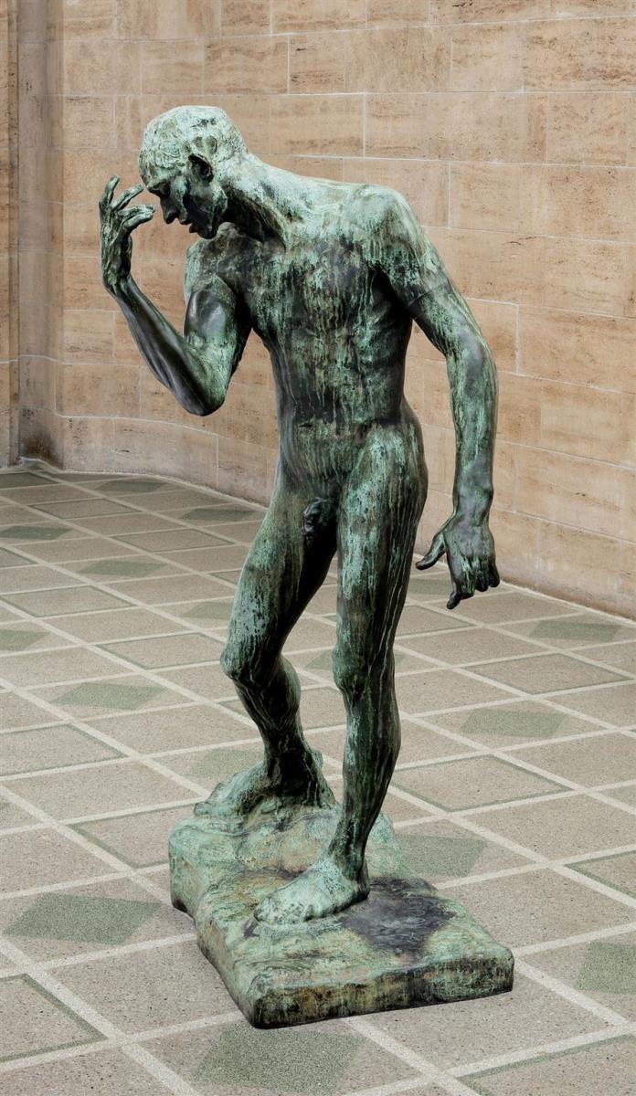 Auguste Rodin (1840 - 1917), Pierre De Wiessant, 1885, 197 x 117 x 94 cm, Bronze © Hamburger Kunsthalle / bpk Foto: Christoph Irrgang
