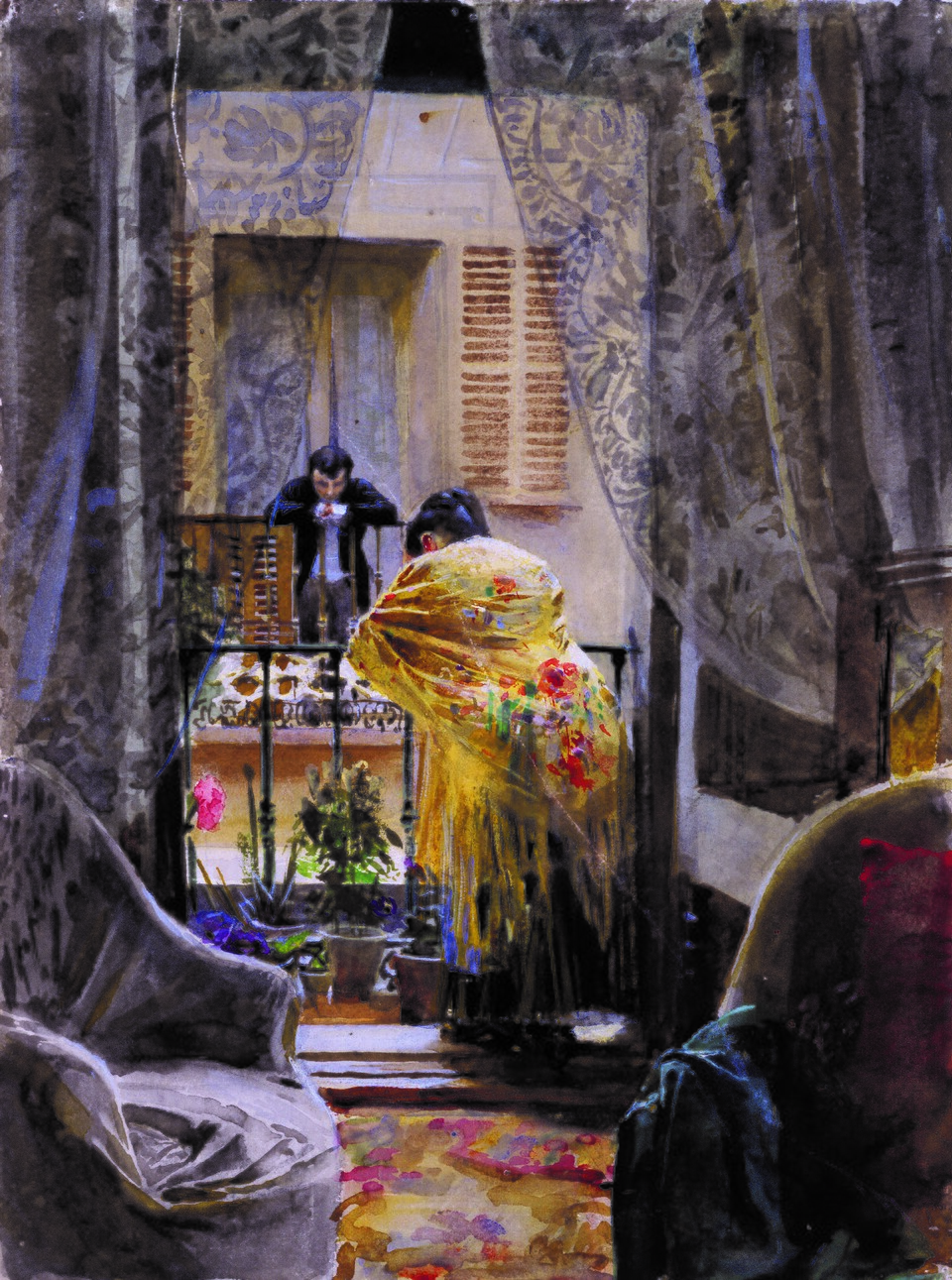 Anders Zorn (1860–1920), Über die Straße, 1884