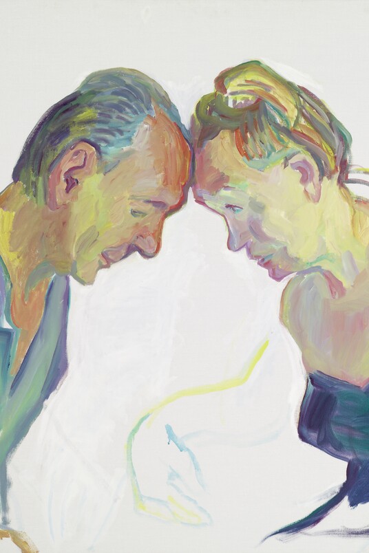Maria Lassnig (1919–2014), Ehepaar, 2001, Städtische Galerie im Lenbachhaus und Kunstbau München, Sammlung KiCo © Maria Lassnig Stiftung / VG Bild-Kunst, Bonn 2025