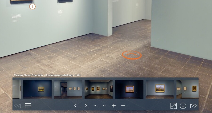 360 ° - Rundgang zu Caspar David Friedrich. Kunst für einen neue Zeit, Hamburger Kunsthalle